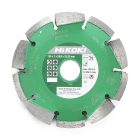 Hikoki  4100299 Gyémánttárcsa szegmentált, 3soros ytong/tégla/beton 125x22,2x7mm T28,5  /CM5MA