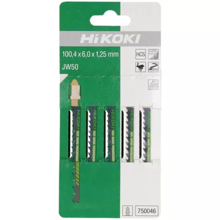 Hikoki  750046 Dekopírfűrészlap JW50 100,4/75mm/5-8tpi FA  /5db