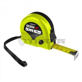   Dedra M577 Mérőszalag 5m/19mm neonsárga-fekete, műanyag, dupla STOP