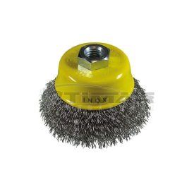   Hikoki  751316 Tárcsás drótkorong (fazékkefe) hullámos, inox, átmérő: 75mm, huzal: 0,3mm, M14