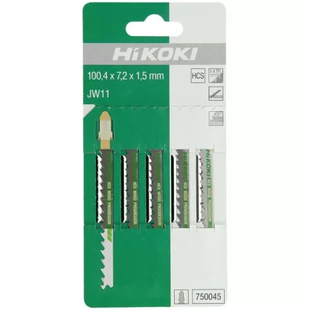 Hikoki  750045 Dekopírfűrészlap JW11 100,4/75mm/5-8tpi FA  /5db