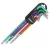 Dedra 06F225 Imbuszkulcs készlet, torx T10-T50  színes, extra hosszú, 9 részes