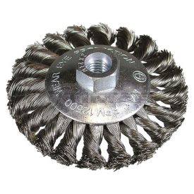   Hikoki  751317 Tárcsás drótkorong (kúpkefe) fonott, átmérő: 100mm, huzal: 0,5mm, M14