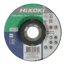   Hikoki  752521 Vágótárcsa 115x2,5x22,2mm, domborított, FÉM