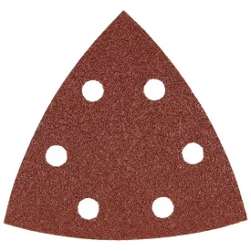   Hikoki  753402 Tépőzáras multicsiszolópapír háromszög, 6furatos FA/FÉM 94mm/K60  /10db