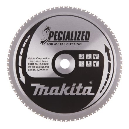 Makita  B-09793 Körfűrésztárcsa fémvágóhoz (vékony lemez) 30