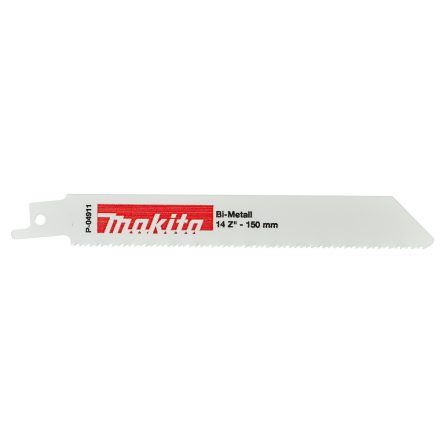 Makita  P-04911 Orrfűrészlap fémre L150mm Z14 5db (Inoxhoz,fémhez,színesfémhez)