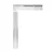 Derékszög talpas, 200x130mm, 5mm vastag  020404-0002