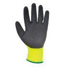 Munkavédelmi  Kesztyű PORTWEST A140 Thermal Téli/bélelt citromsárga-fekete latex mártott PW-A140BKRL  9/L
