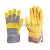 Munkavédelmi  Kesztyű Sárga-kék marhahasíték, pamut kézhát 204  10/XL