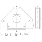Mannesmann BGS-3009 Mágneses szögbeállító 32kg