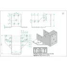 Gerenda papucs külső rögzítéssel 50x105x2,0mm 05044