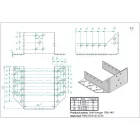 Gerenda papucs külső rögzítéssel 100x140x2,0mm 01773