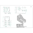 Gerenda papucs belső rögzítéssel 50x105x2,0mm 05051