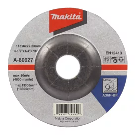 Makita  A-80927 Tisztítótárcsa 115x6,0x22,2mm acél