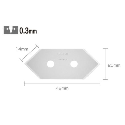 Olfa  Pót dekorpenge paszpartuvágóba 0,3mm/5db  MCB-1