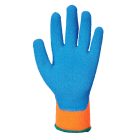 Munkavédelmi  Hűtőházi Kesztyű PORTWEST A145 Téli/bélelt Narancssárga-kék latex mártott PW-A145OBLXL  10/XL
