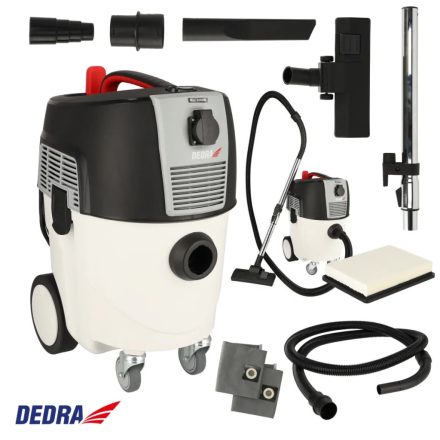 DEDRA DED6607 Műhelyporszívó automata szűrőtisztitóval 1600W 30L