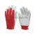 Munkavédelmi  Sofőrkesztyű piros-fehér színsertésbőr, pamut kézhát 838  8/M