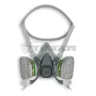 Munkavédelmi  Félálarc 3M 6300 Szürke, ikerszűrős (2-szűrős), L-es  3M_6300