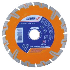   Dedra H1243 Gyémánt vágótárcsa szegmentált SZUPER Szegment  vasbeton/mészKŐ 125x22,2mm
