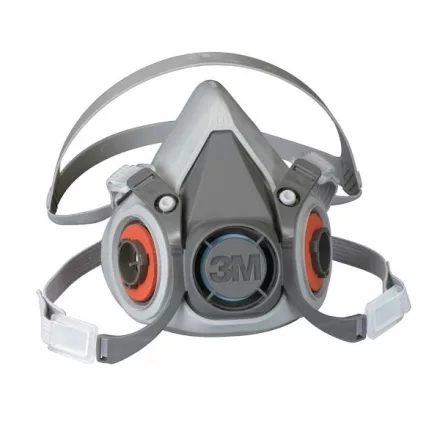 Munkavédelmi  Félálarc 3M 6200 Szürke, ikerszűrős (2-szűrős), M-es  3M_6200