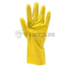 Munkavédelmi  Kesztyű Sárga 30cm hosszú latex, háztartási vegyszerek ellen 5028  8/M