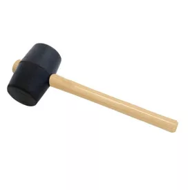   Z-TOOLS Gumikalapács fa nyéllel, FEKETE, 65mm/720g  041202-0002