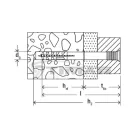 Fischer  513835 Beütődübel N 6x60/30S (200)