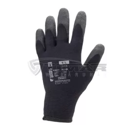   Munkavédelmi  Kesztyű Euroice 2 téli/bélelt fekete PVC mártott, vízálló 1WIPP00010  10/XL