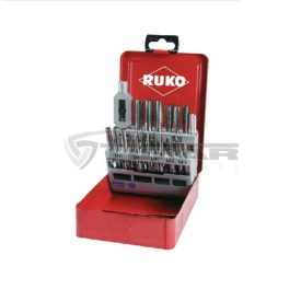   RUKO  245002E Menetfúró készlet DIN 352,HSS Co, 22 db- os készlet