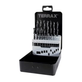   TERRAX  A205210 Fémfúrószár készlet 19 részes, HSS-R 1,0-10,0mm (0,5mm)