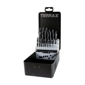   TERRAX  A205211 Fémfúrószár készlet 25 részes, HSS-R 1,0-13,0mm (0,5mm)