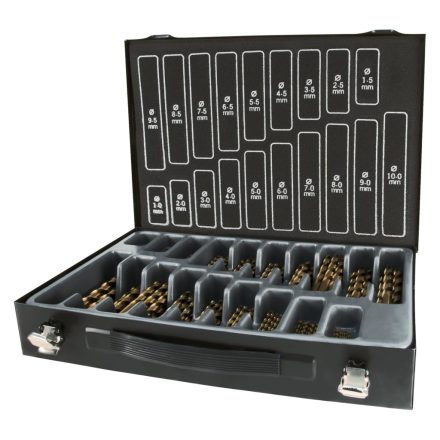 TERRAX  A215200 Fémfúrószár készlet 170 részes, HSSE-Co5