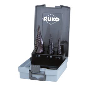   Ruko  101026FRO HSS-TiAIN Lépcsős fúró készlet 3 részes