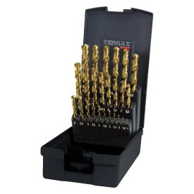   TERRAX  A250215TRO Fémfúrószár készlet 25 részes, HSS-G TiN 1,0-13,0mm (0,5mm)