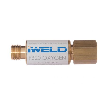 Iweld  FB20 visszaégésgátló patron markolatra G1/4" oxigén 51128FB2SO