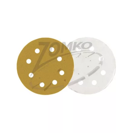 Fíbertárcsa  Tépőzáras korund szemcsés 125mm/P 100/8 furat 010502-0108