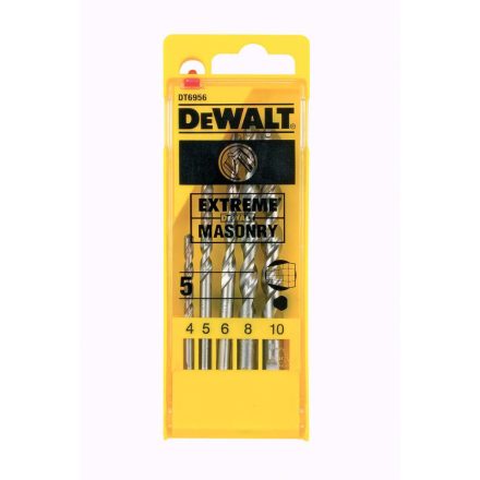 DeWalt DT6956-QZ Kőzetfúrószár készlet 5 db-os (4,5,6,8,10mm)