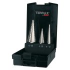TERRAX  A101126RO Lépcsős fúró készlet HSS