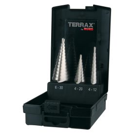 TERRAX  A101126RO Lépcsős fúró készlet HSS