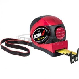   Dedra M592P Mérőszalag 5m/25mm bliszteres, piros, kétoldalú, AutoLock, mágneses