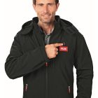 Flex  TJ 10.8/18.0 Akkus fűthető softshell kabát L-es, FEKETE 10,8V-18V akku és töltő nélkül  423.165