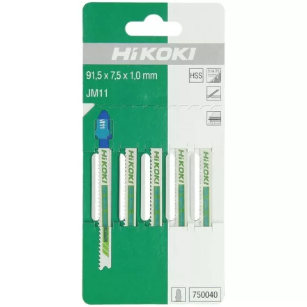 Hikoki  750040 Dekopírfűrészlap JM11 91,5/65mm/11-14tpi FÉM  /5db