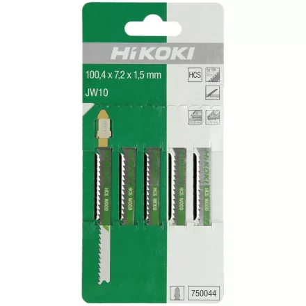 Hikoki  750044 Dekopírfűrészlap JW10 100,4/75mm/10tpi FA/MŰANYAG  /5db