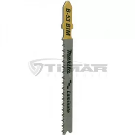   Makita B-10970 Dekopír fűrészlap BiM B-53 Szúrófűrészlap LAMINÁLT, befejező, TPI:15, L:82 mm 5db