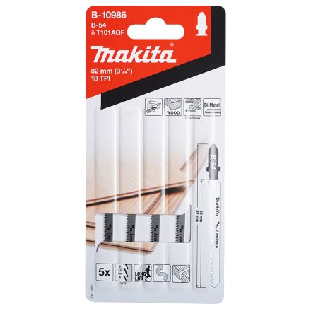 Makita  B-10986 Szúrófűrészlap B54 Laminált 5db