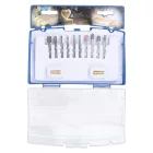 BGS-50804 Csiszoló-, és marófej készlet gravírozóhoz, 12 részes