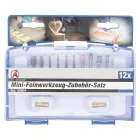 BGS-50804 Csiszoló-, és marófej készlet gravírozóhoz, 12 részes