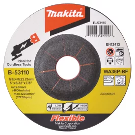 Makita  B-53110 Flexibilis csiszolótárcsa 125x4mm